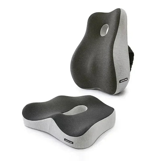 Memory Foam Office Chair Cushion and Car Seat Support Pillow